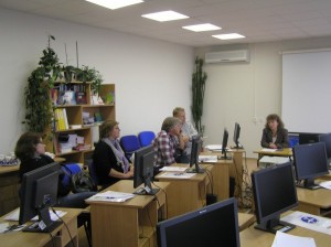 Vizitas LMITKC Karjeros planavimo skyriuje. Centro veiklas pristatė direktoriaus pavaduotoja Aldona Mačiūnienė.